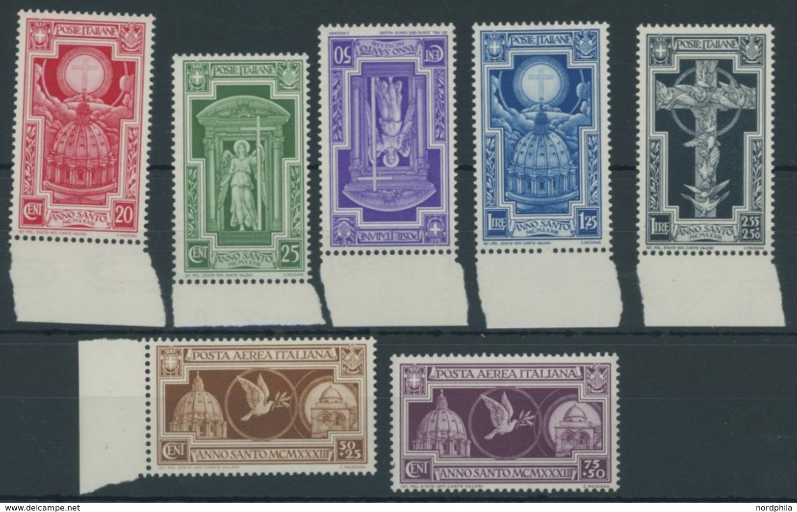 ITALIEN 452-58 **, 1933, Heiliges Jahr, Postfrischer Prachtsatz, Mi. 100.- - Ungebraucht