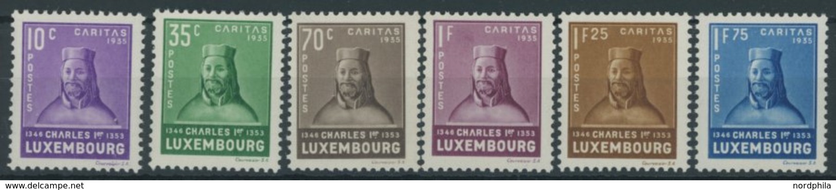 LUXEMBURG 284-89 **, 1935, Kinderhilfe, Prachtsatz, Mi. 120.- - Dienstmarken