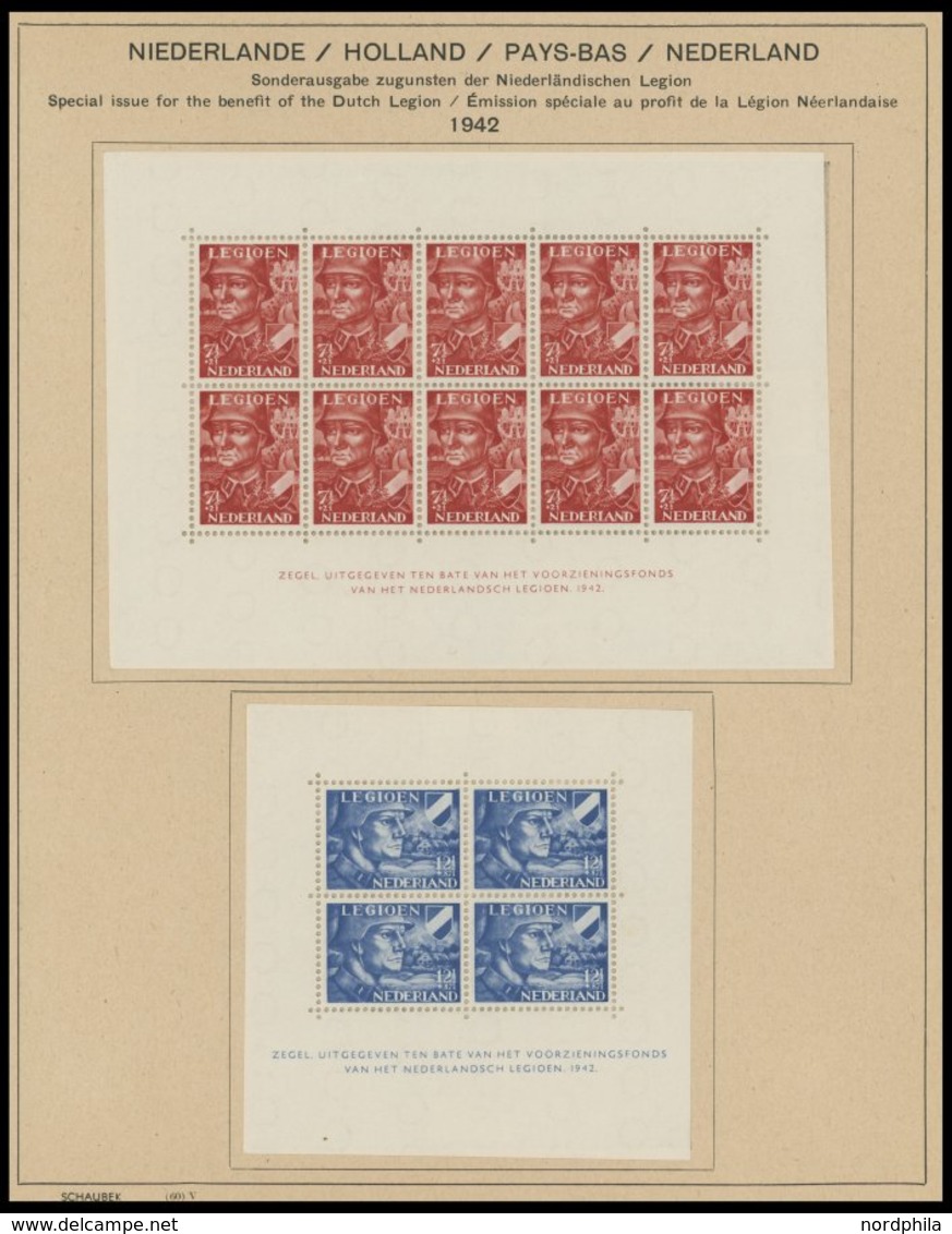 SAMMLUNGEN, LOTS o,* , fast nur gestempelte Sammlung Niederlande von 1852-1944 auf Schaubekseiten (Text bis 1957), mit g