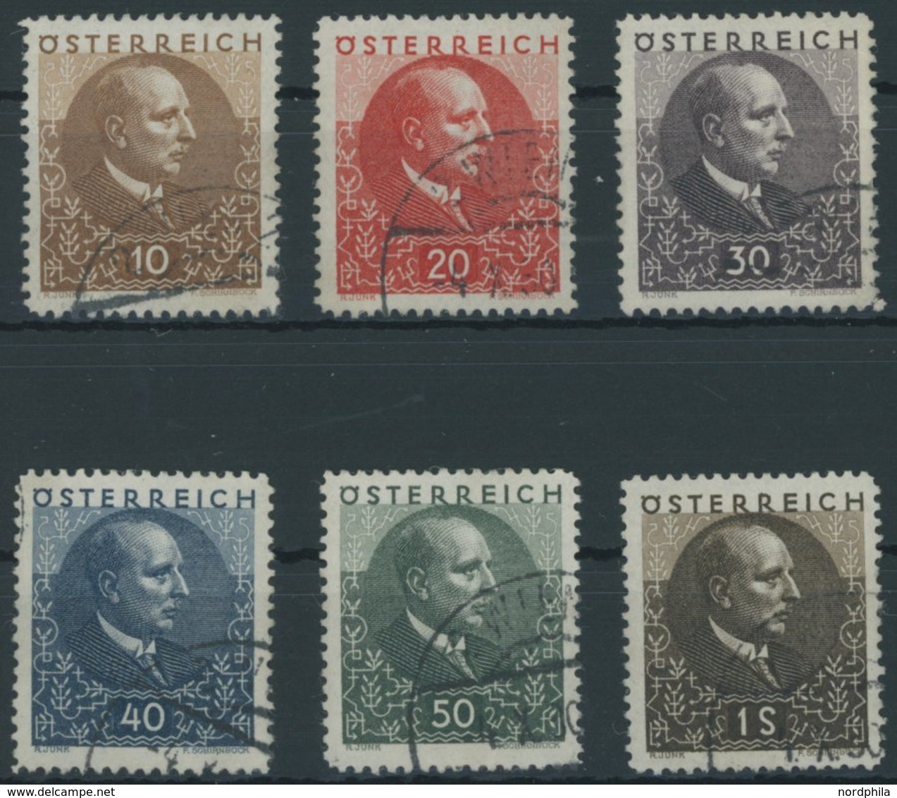 ÖSTERREICH 1918-1938 512-17 O, 1930, Lungenheilstätten, Satz Meist Pracht - Used Stamps