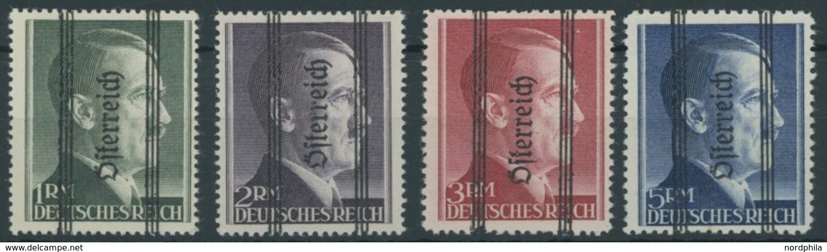 ÖSTERREICH 1945-1949 693-96II *, 1945, 1 - 5 RM Grazer Aufdruck, Type II, Falzrest, Satz Feinst/Pracht - Otros & Sin Clasificación