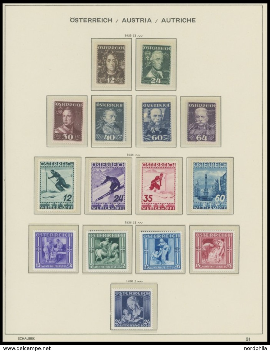 SAMMLUNGEN *,** , fast nur ungebrauchte Sammlung Österreich von 1916-1937 mit vielen guten mittleren Ausgaben, einiges d
