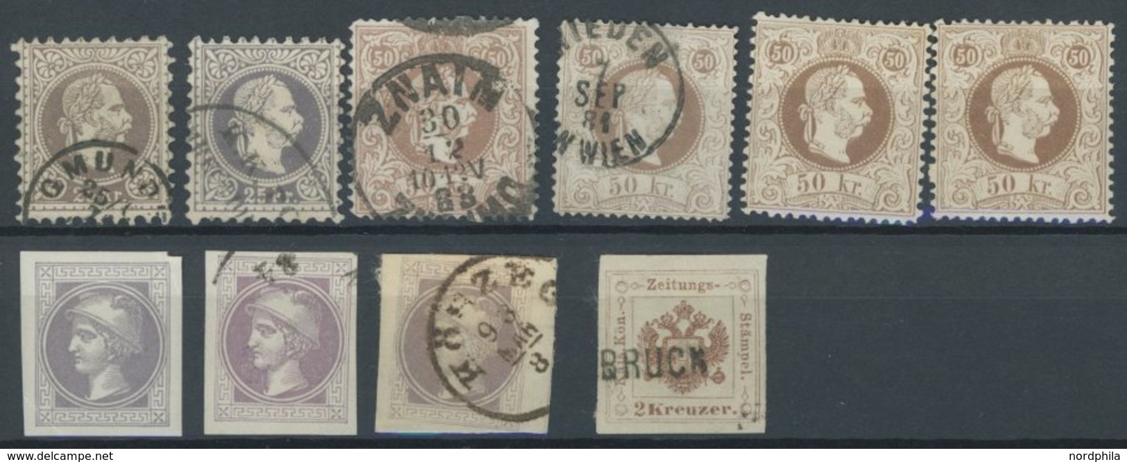 LOTS O,BrfStk , 1858-67, 72 Werte In Unterschiedlicher Erhaltung, Dabei Viele Prachtwerte, Besichtigen!, Mi. Ca. 4000.- - Sonstige & Ohne Zuordnung