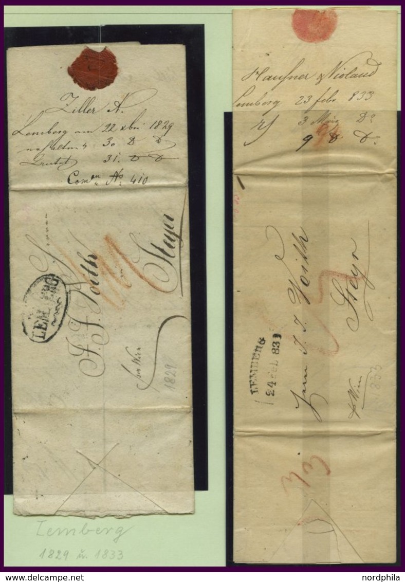 LOTS Brief,o, *, 1829-1919, Interessante Alte Restpartie Mit U.a. 19 Belegen, Dabei: 5 österreich-ungarische Feldpostbel - Other & Unclassified