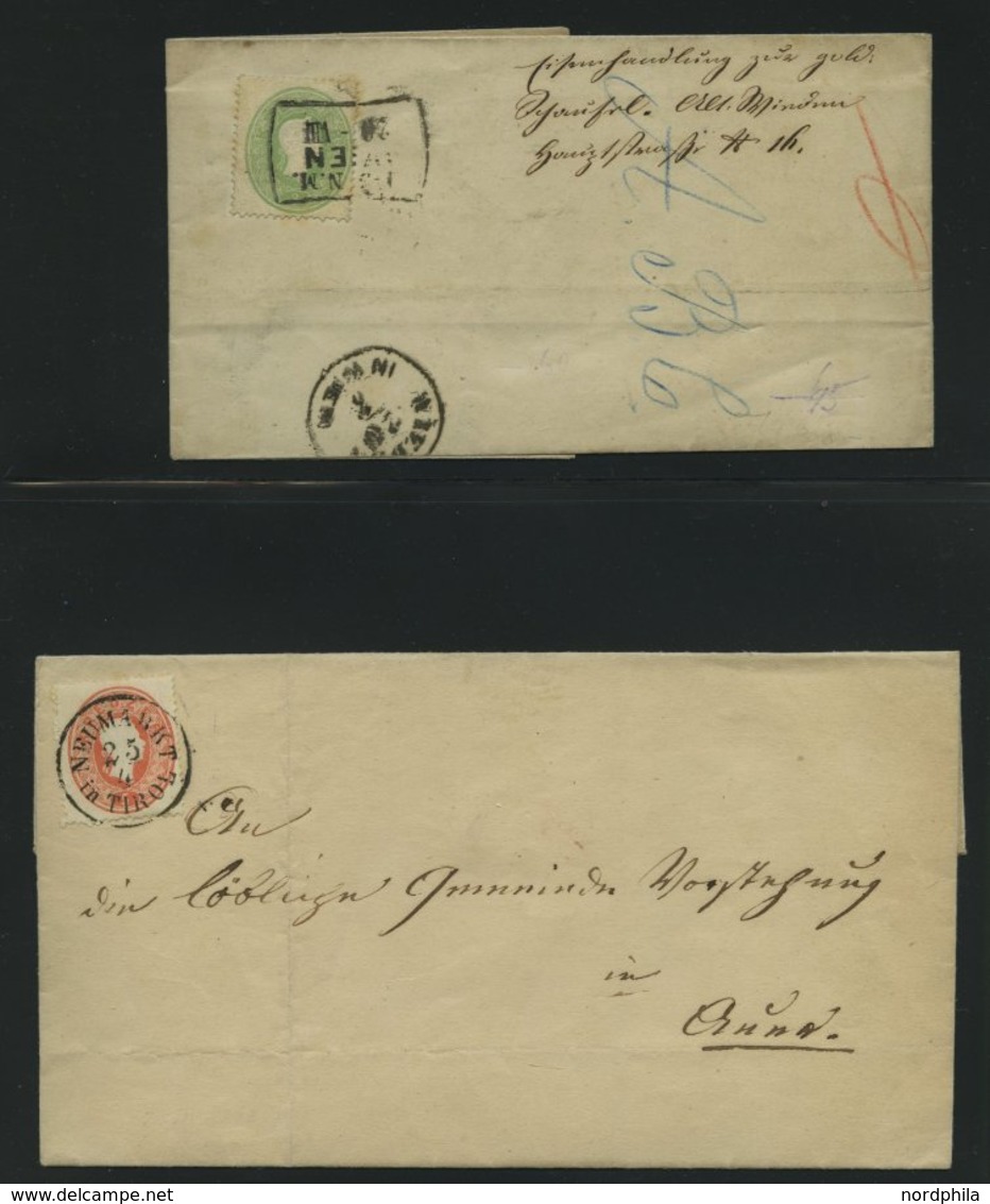 LOTS 19-22 BRIEF, 1860, 11 Briefe Franz Joseph, Meist Pracht - Otros & Sin Clasificación