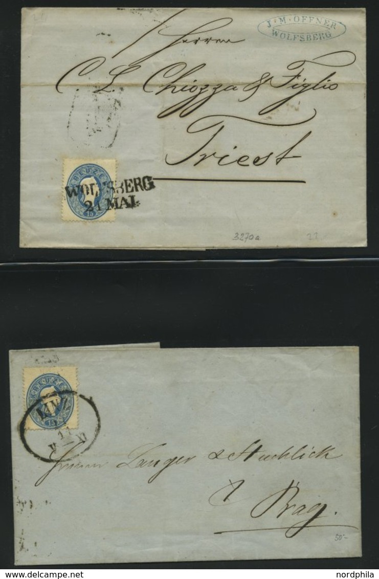 LOTS 19-22 BRIEF, 1860, 11 Briefe Franz Joseph, Meist Pracht - Otros & Sin Clasificación