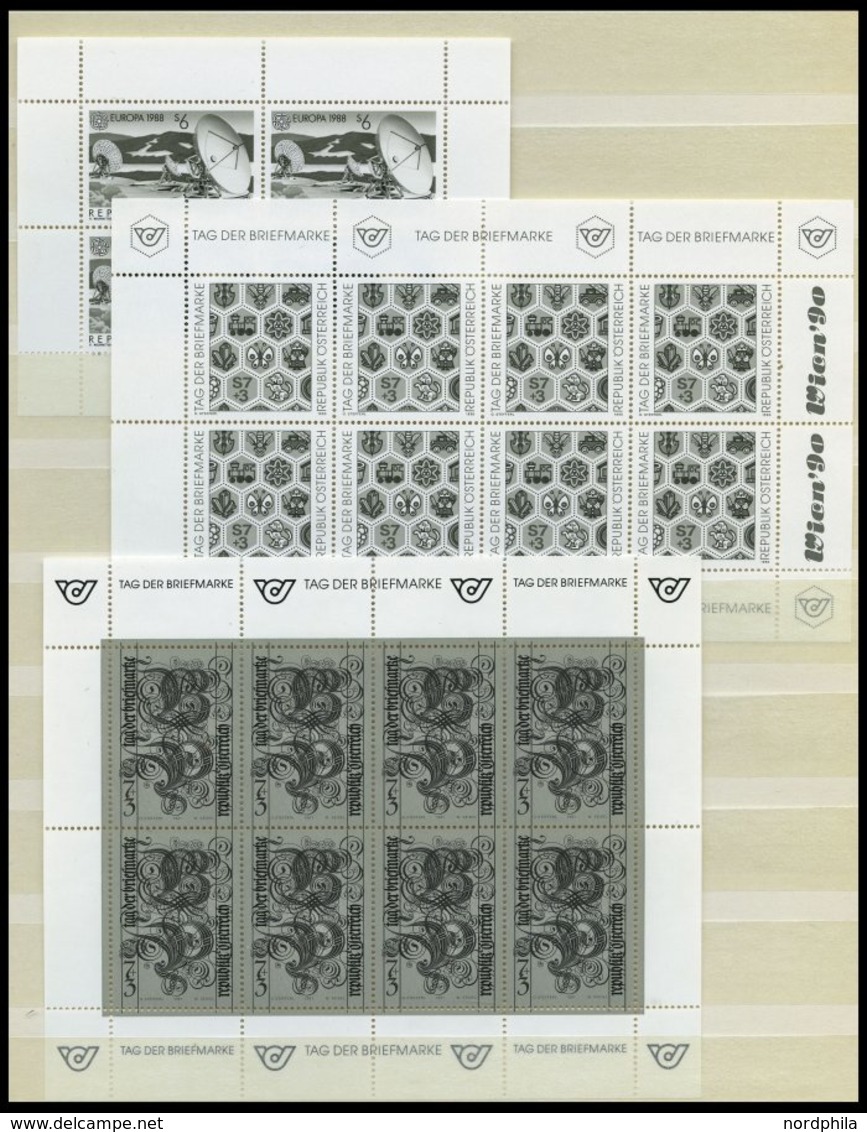 LOTS **, 1988-98, Postfrische Partie Schwarzdrucke Bzw. 1 Buntdruck, Mit 13 Blocks Und 13 Einzelwerten, Dabei Mi.Nr. 203 - Altri & Non Classificati