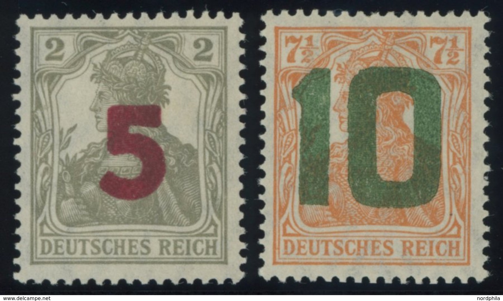POLEN 135/6 *, 1919, Freimarken Für Posen, Falzreste, Pracht, Mi. 500.- - Otros & Sin Clasificación