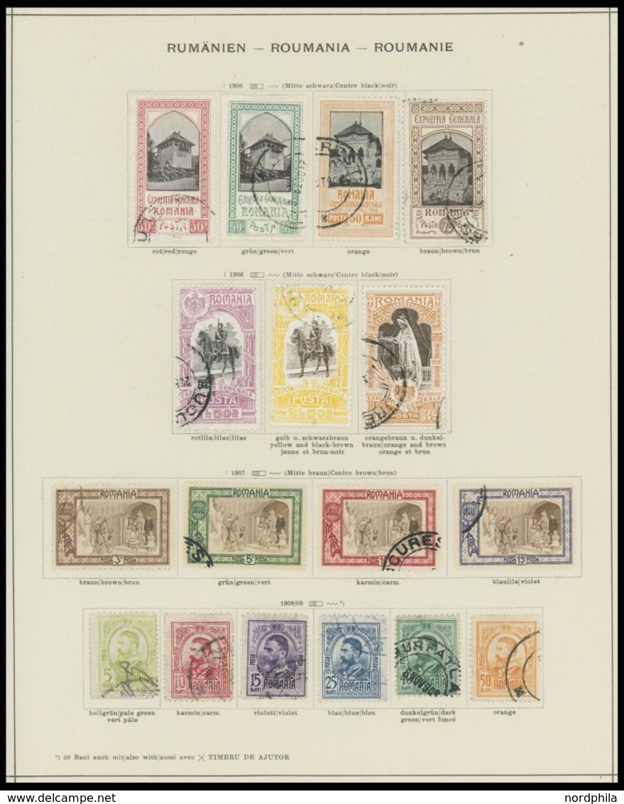 SAMMLUNGEN, LOTS O,* , Sammlung Rumänien Im Schaubekalbum Von 1865-1940 Und Von 1952-58, Dabei Gute Ungebrauchte Ausgabe - Sammlungen