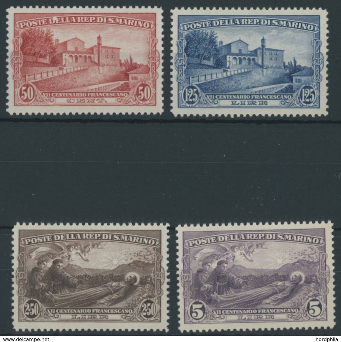 SAN MARINO 141-44 **, 1928, Franziskus Von Assisi, Postfrischer Prachtsatz, Mi. 200.- - Sonstige & Ohne Zuordnung