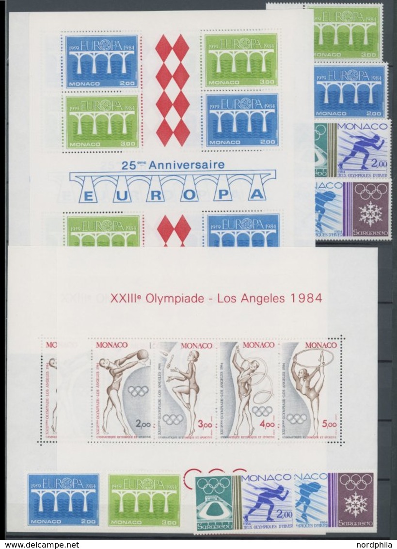 SLG., LOTS DEUTSCHLAND **,o , ca. 1965-91, meist postfrische Partie Bundesrepublik und Berlin, mit vielen Blocks, dazu e