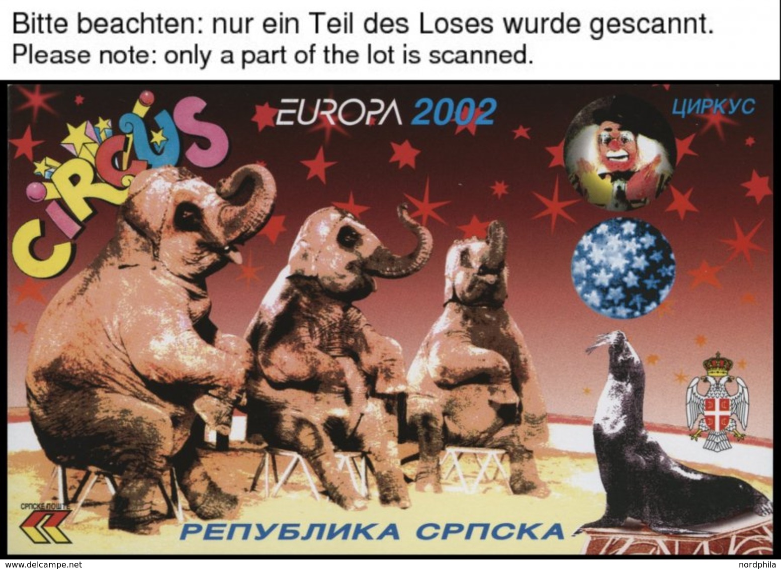EUROPA UNION MH O, 2002, Zirkus, 11 Verschiedene Markenheftchen, Pracht, Mi. (143.-) - Sonstige & Ohne Zuordnung