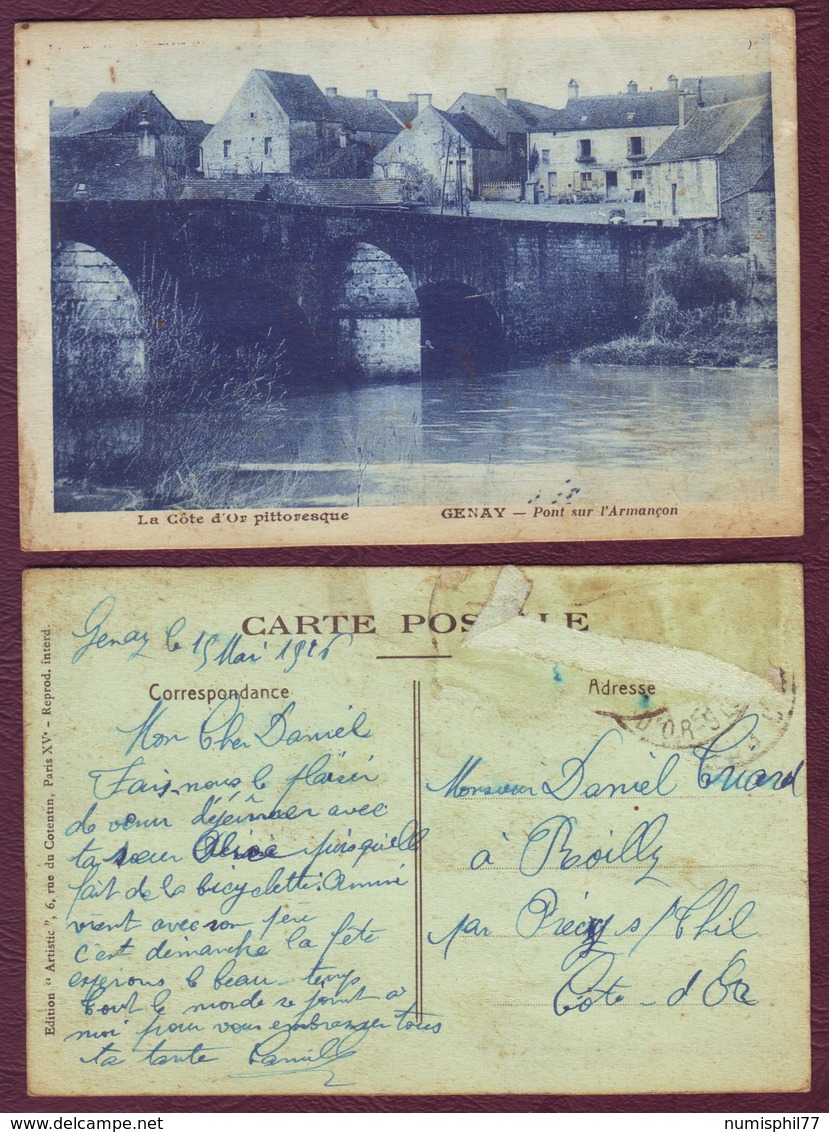 CPA -  La Côte D'Or Pittoresque GENAY - Pont Sur L'Armençon - Autres & Non Classés