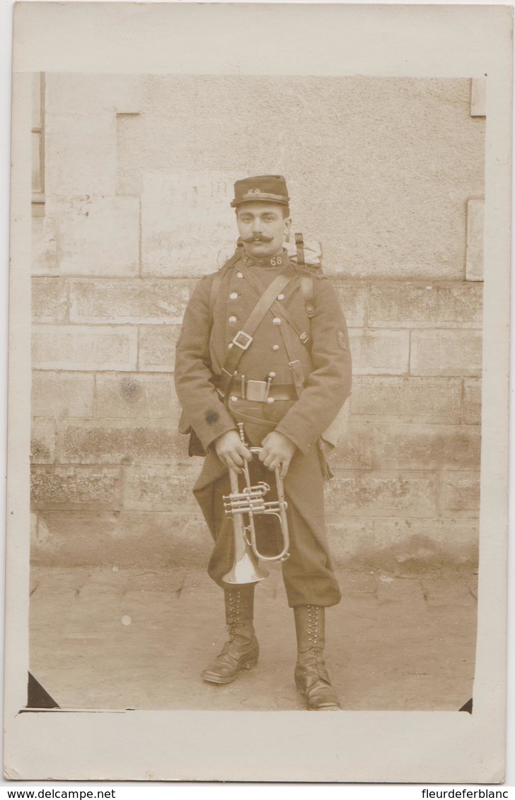 Soldat 68 ème Regiment D'infanterie 1910; Le BLANC (36), Trompette En Uniforme - Krieg, Militär