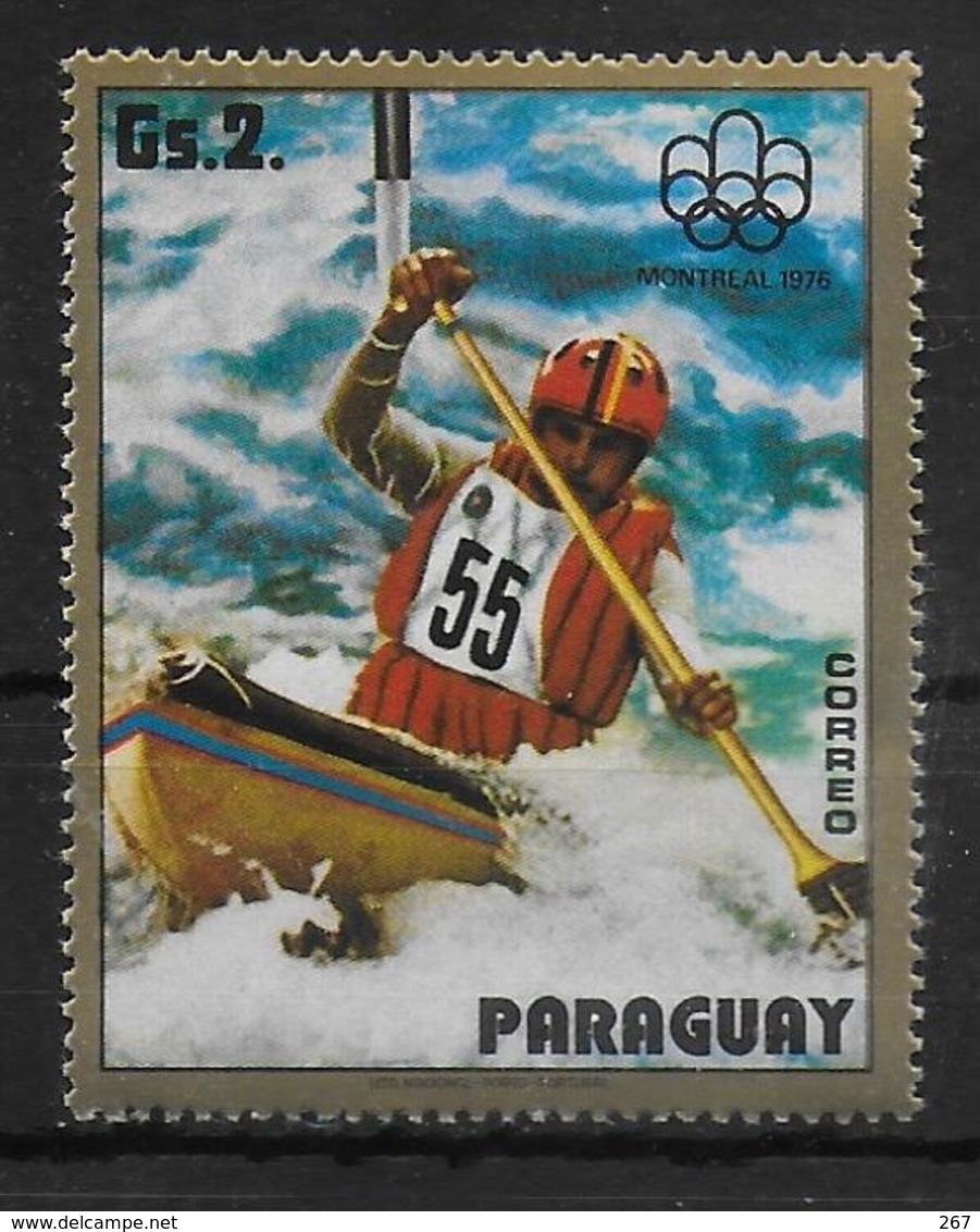 PARAGUAY N° 1431  * * Jo 1976  Kayak - Kanu