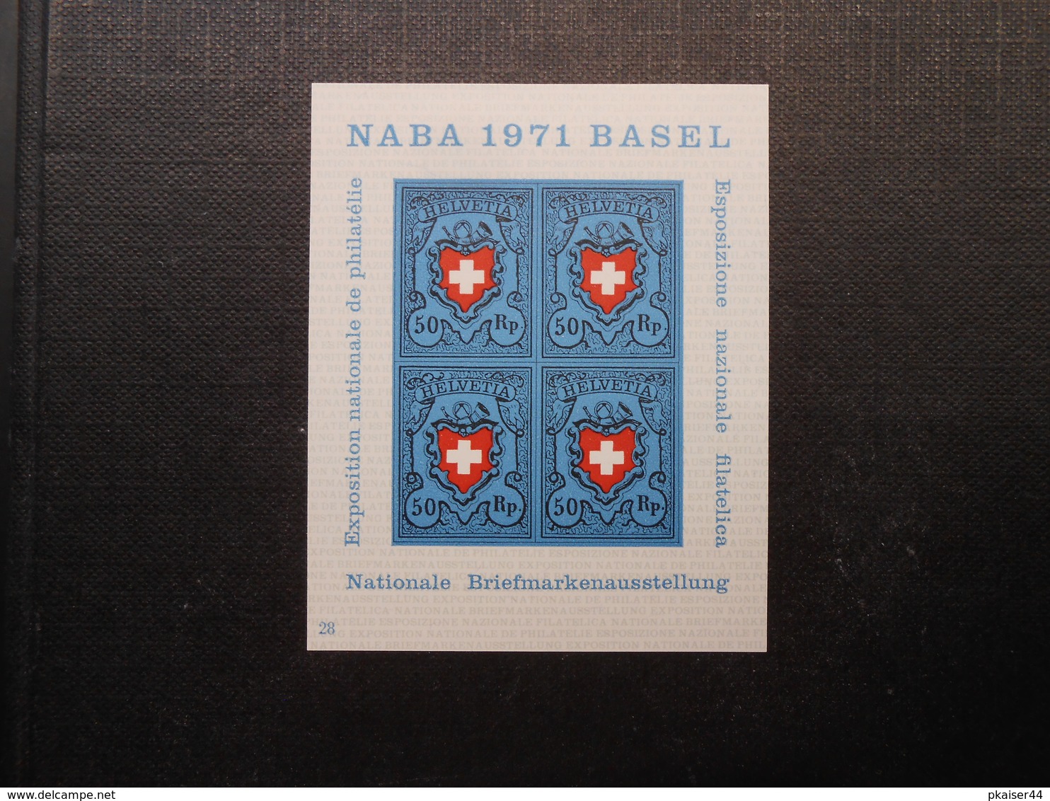 CH ZNr.45 - Block 21**MNH - NABA - Zuschlagsausgaben - 1971 - Z Kat.CHF 4.00 - Blocs & Feuillets