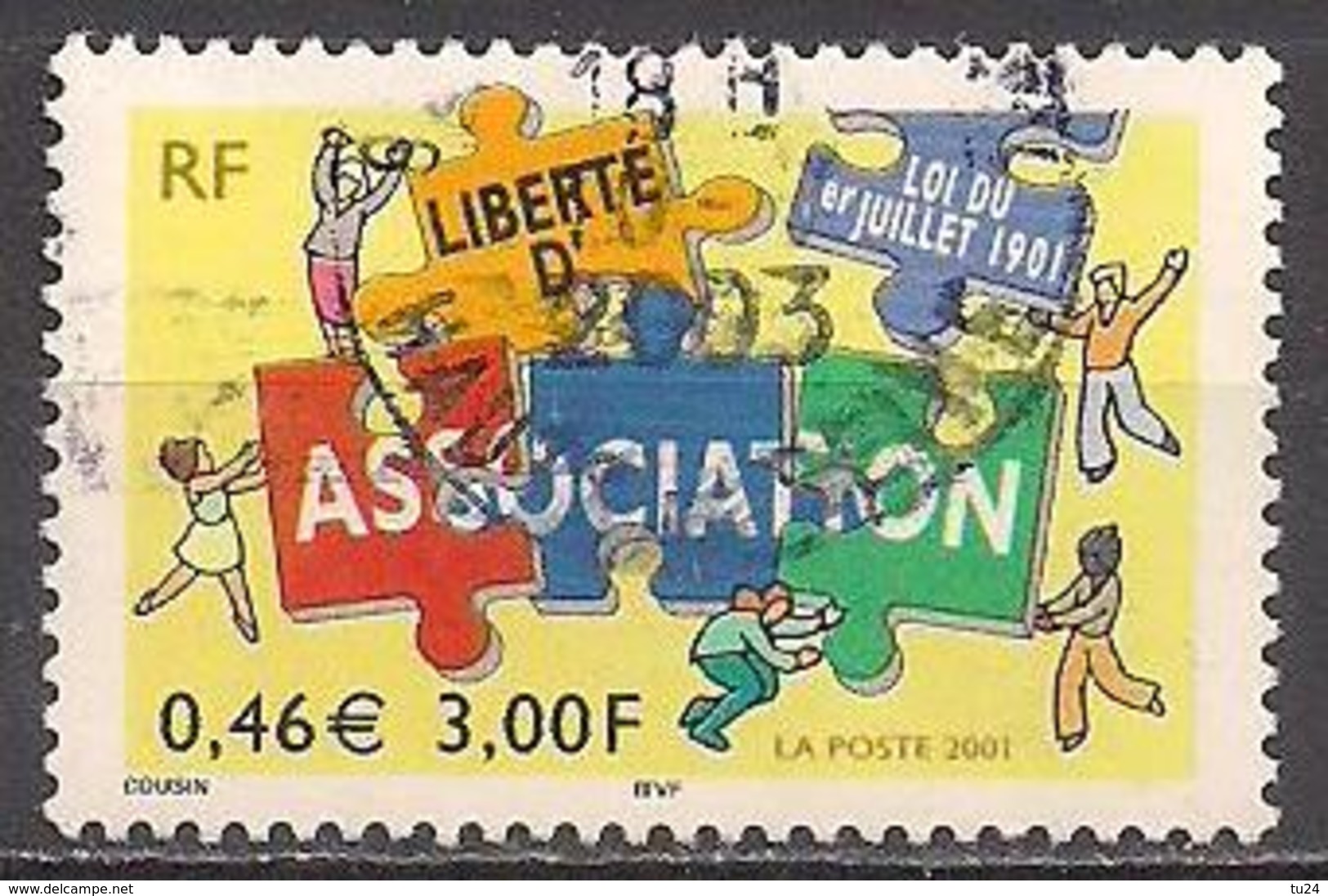 Frankreich  (2001)  Mi.Nr.  3544  Gest. / Used  (1ab33) - Gebraucht