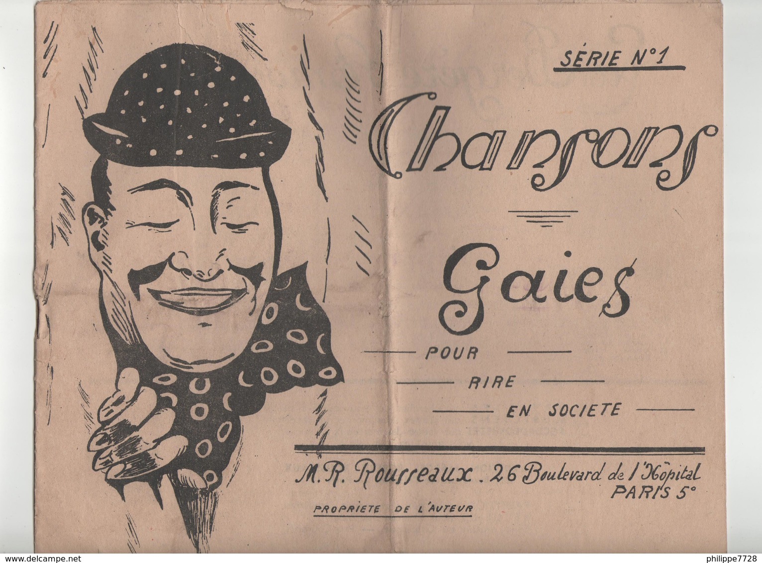 Chansons Gaies Pour Rire En Société M R. Rousseaux 1942 - Scores & Partitions