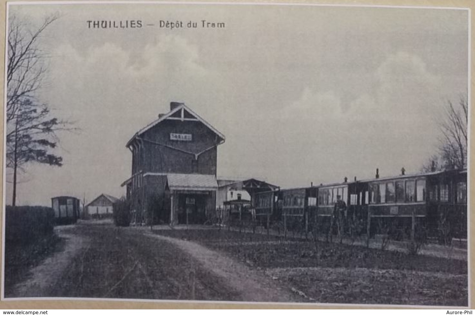 Thuillies Dépôt Du Tram (Reproduction - Photo) - Thuin