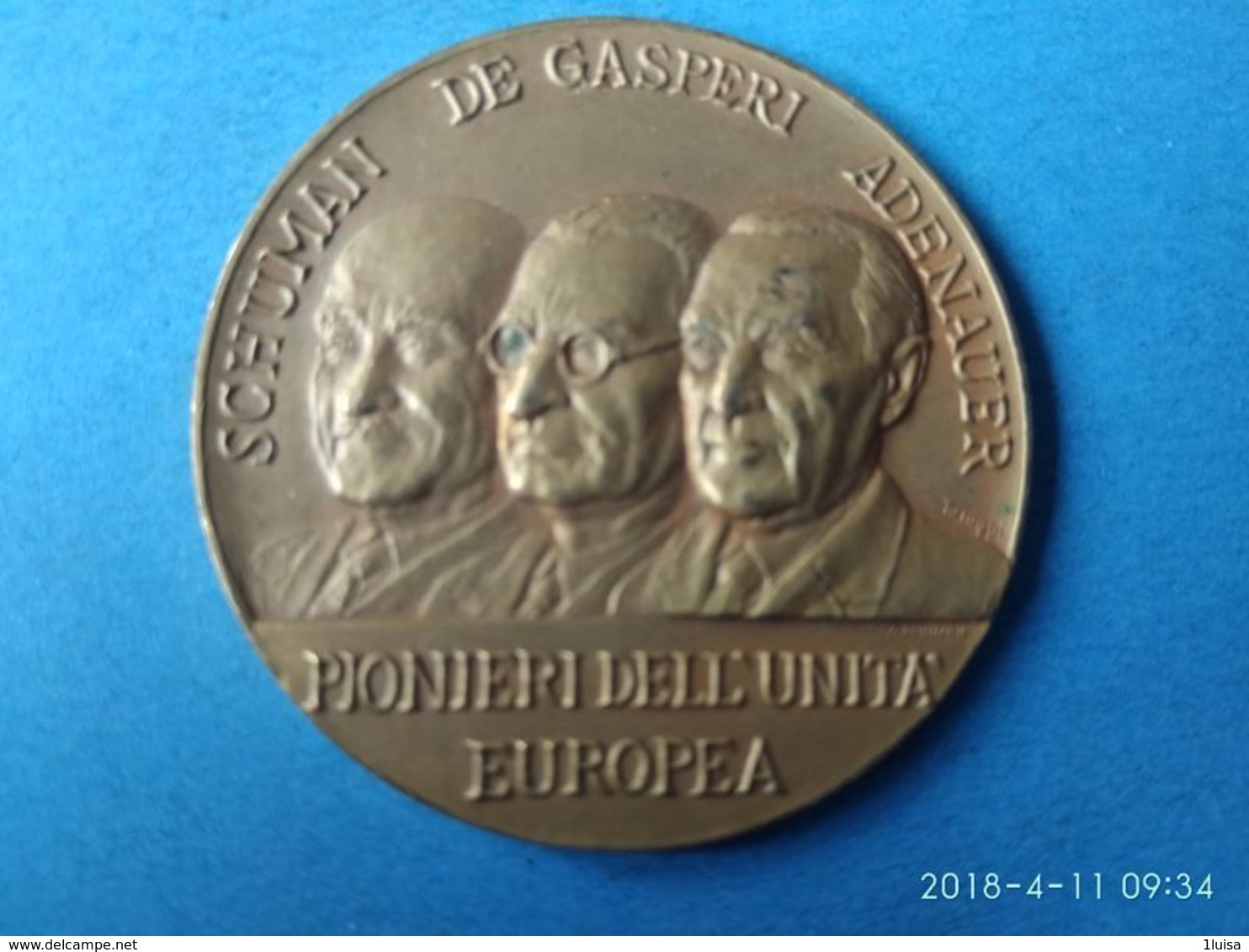 Schuman-  De Gasperi - Adenauer Pionieri Unita' Europea - Royal/Of Nobility