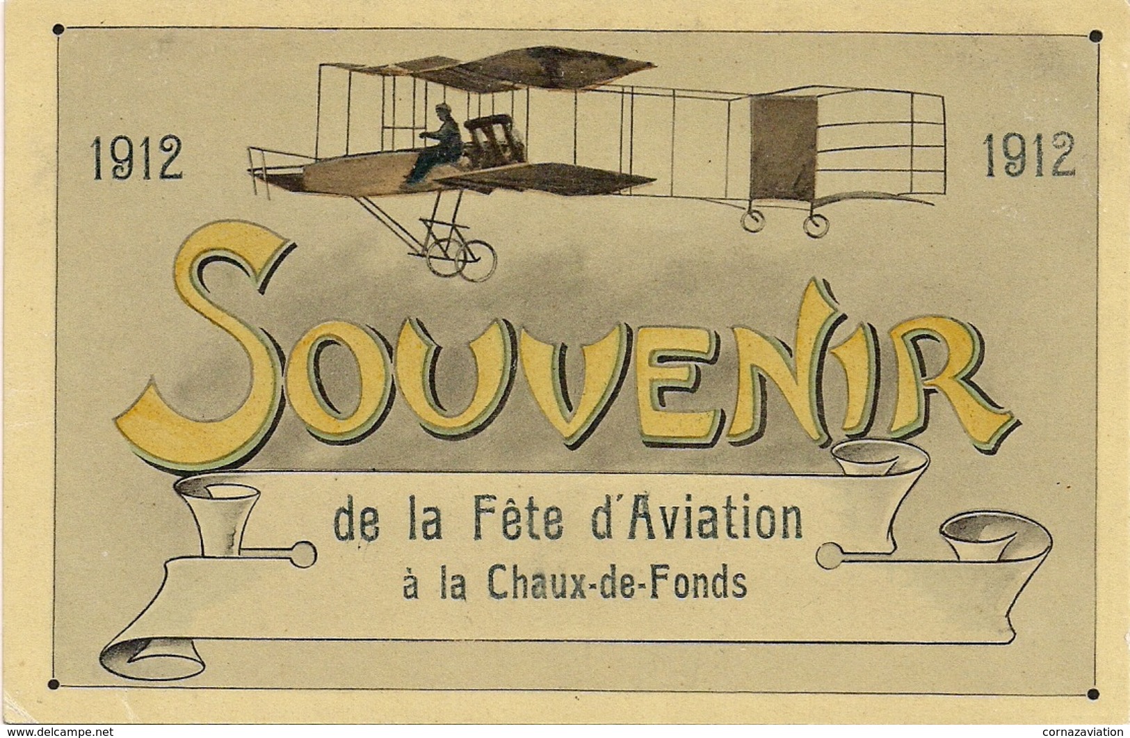 Aviation - Meeting - La Chaux-de-Fonds - 1912 - Rare - Aérodromes