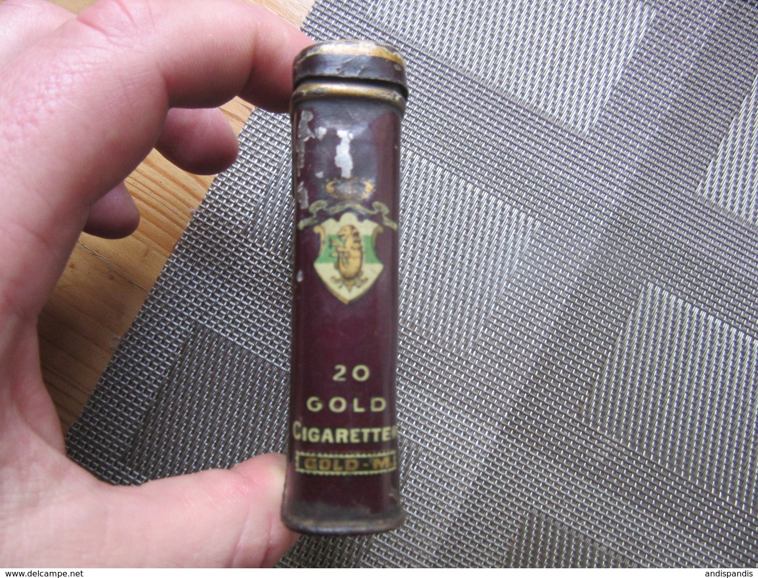 Old GARBATY  Cigarette   Metal Tin Box 1920 / 30s - Tabaksdozen (leeg)