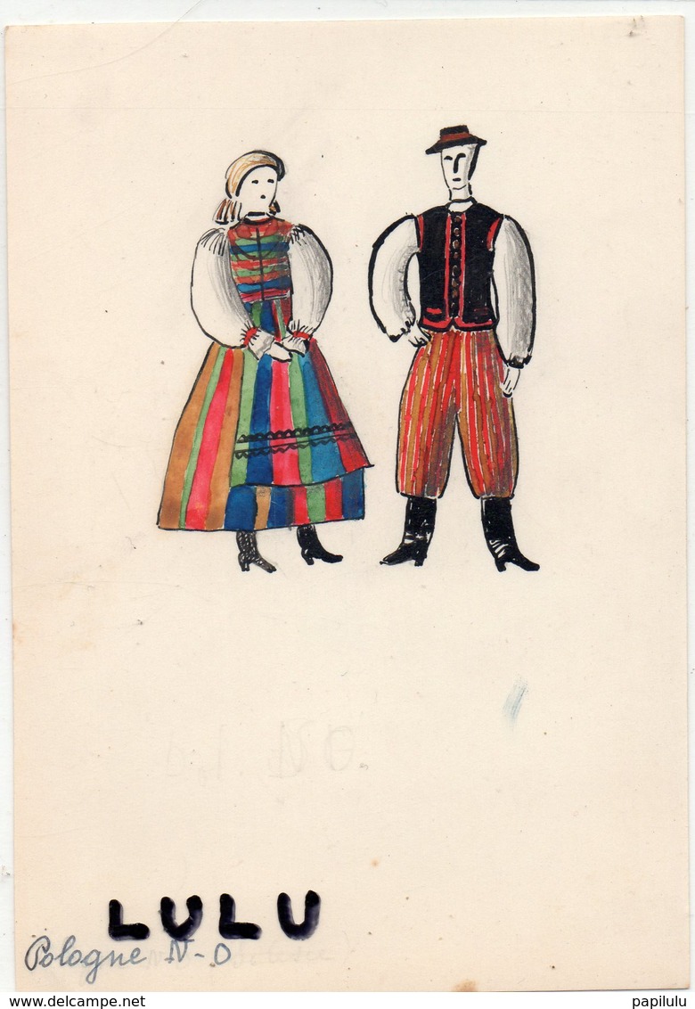 FOLKLORE 80 ; Costumes Italiano Bologne - Costumi