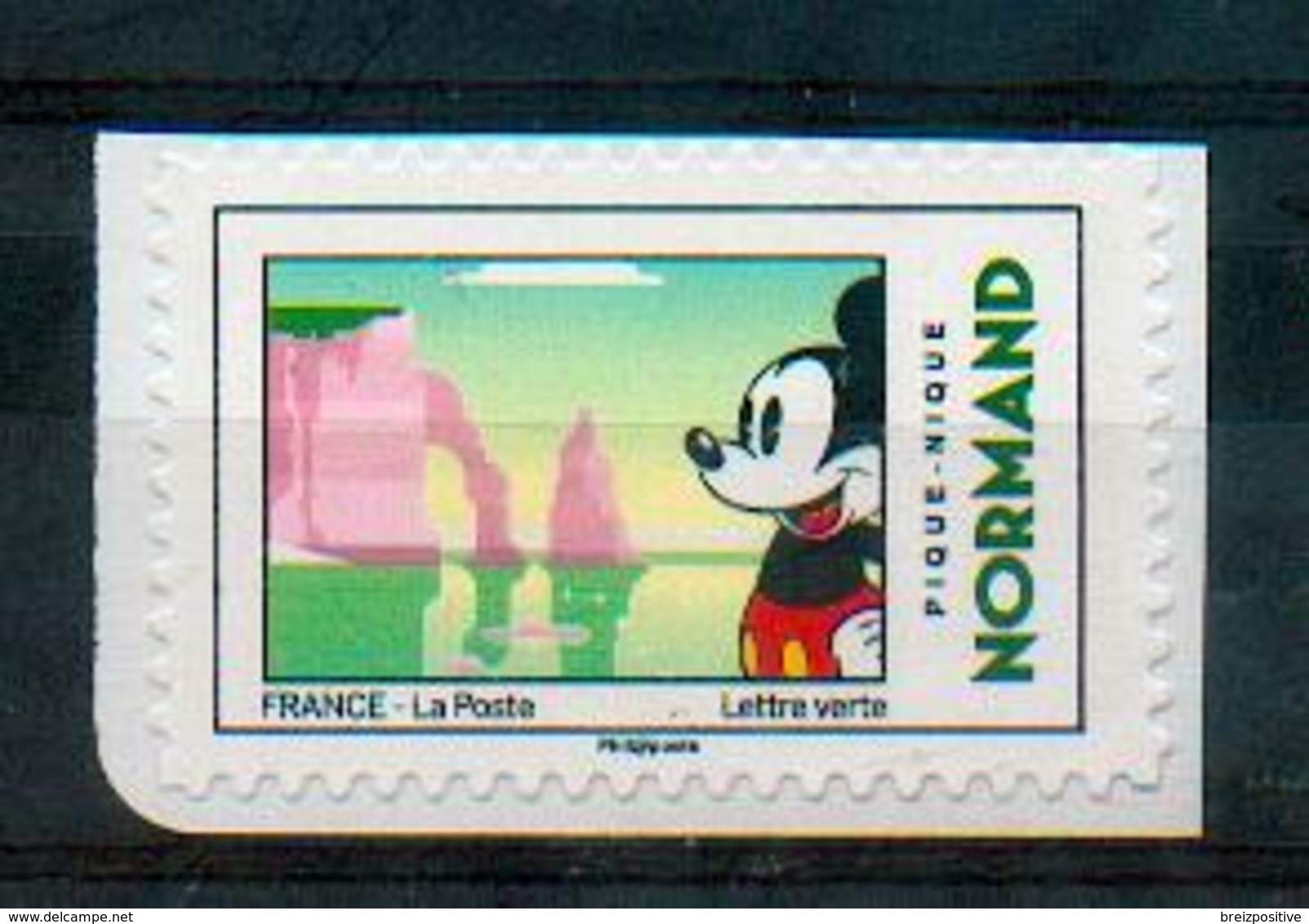 France 2018 - Mickey, Falaises D'Etretat, Seine Maritime, Normandie / Etretat Cliffs, Normandy - MNH - Geographie