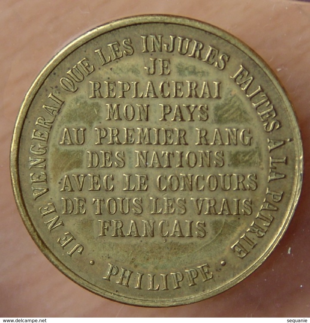 Médaille PHILIPPE DUC D’ORLÉANS / 3 ème République 1899 - Professionnels / De Société