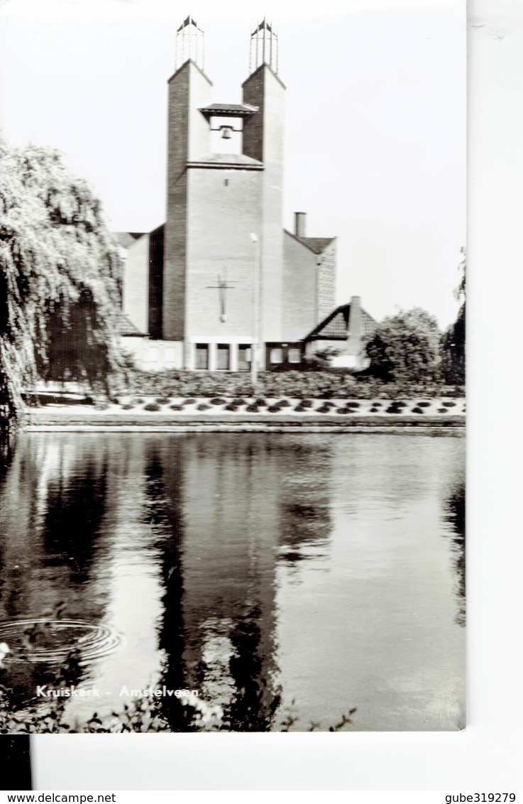 NETHERLANDS  -. VINTAGE POSTCARD - AMSTELVEEN - KRUISKERK - SHINING - NEW -BOEKHANDEL HORO AMSTELVEEN POST5010 - Amstelveen