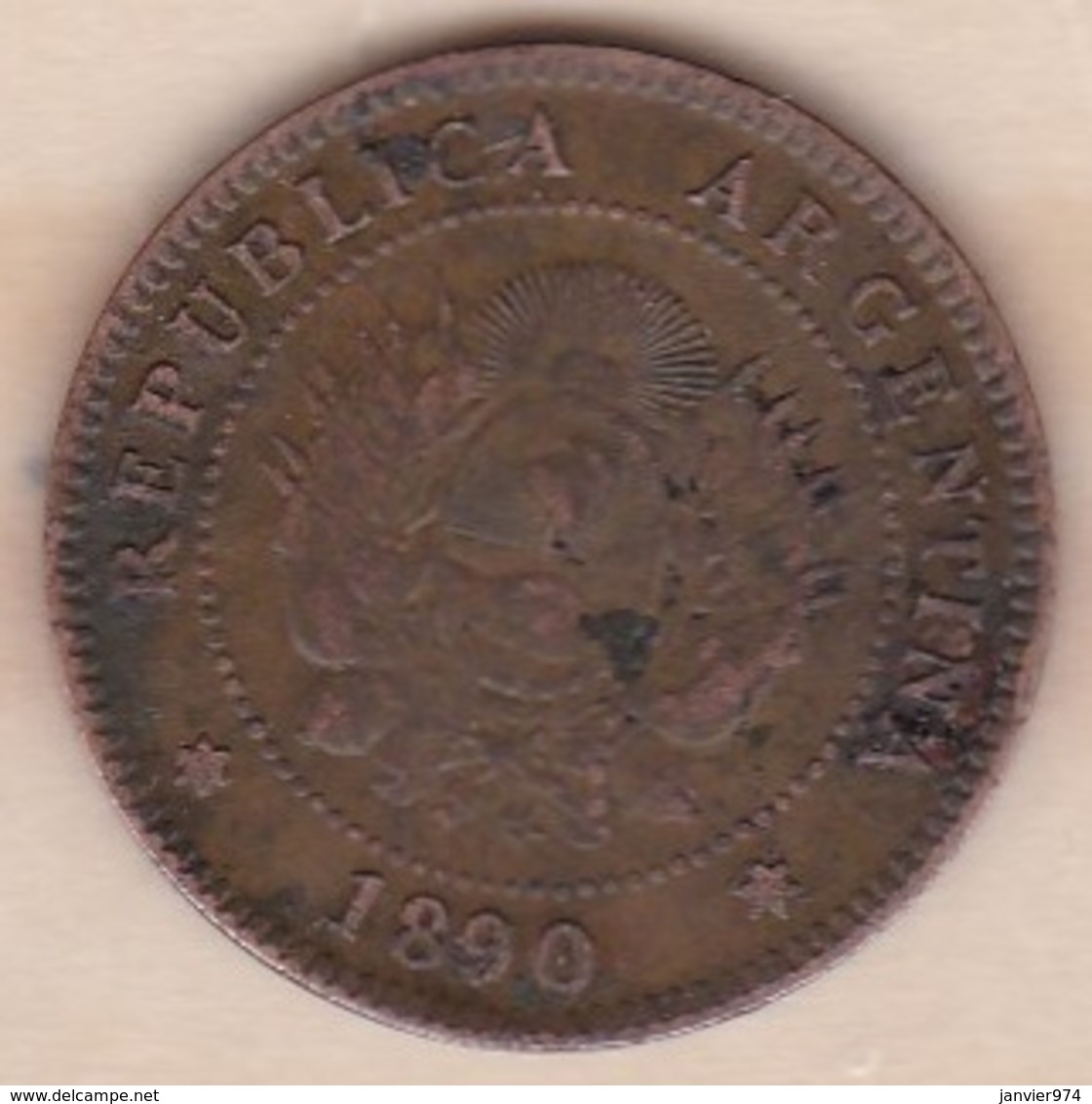 ARGENTINE / TUCUMAN . UN CENTAVO 1890. BRONZE - Argentine