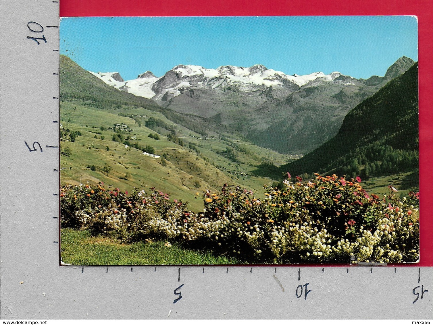 CARTOLINA VG ITALIA - Monte Rosa Dalla Val D'Ayas - VALLE D'AOSTA - 10 X 15 - ANN. 1971 - Altri & Non Classificati