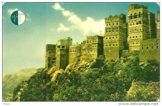 YEMEN 160 U SKYLINE OF TOWN SHIBAM ON THE ROCKS AUTELCA ISSUED 1995 CARD CODE: YEM-15 READ DESCRIPTION !! - Jemen