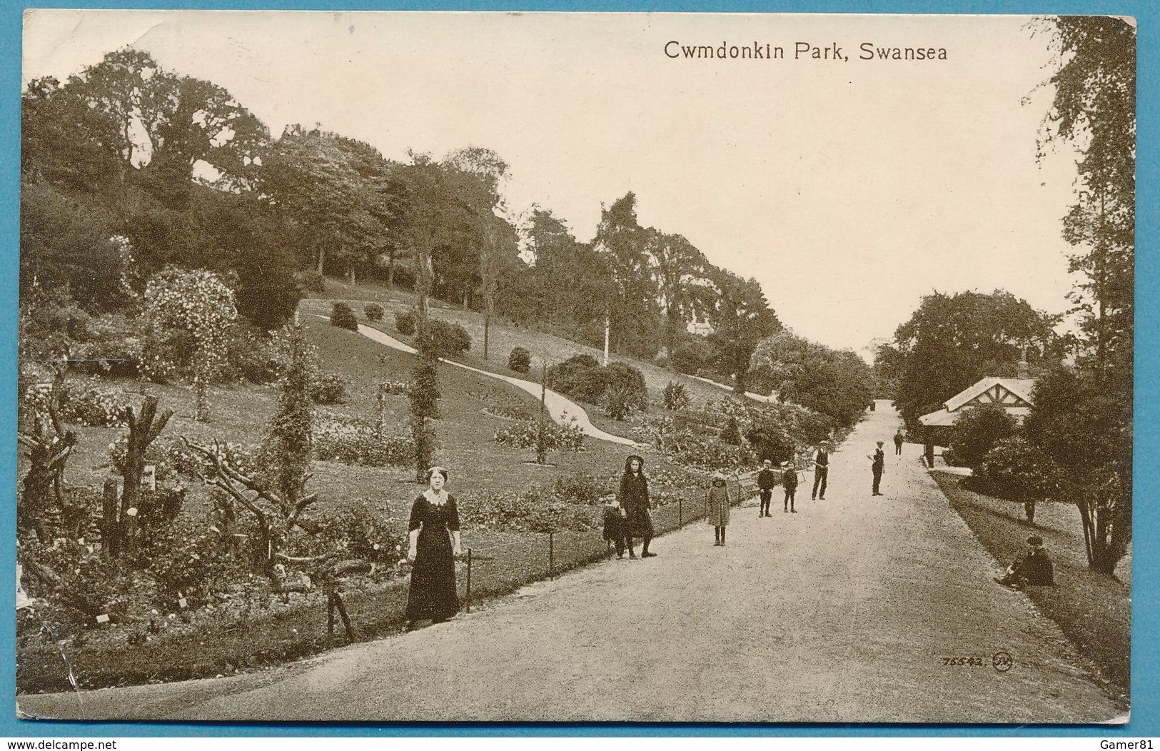 Cwmdonkin Park - Swansea - Carte Circulé 1916 - Autres & Non Classés