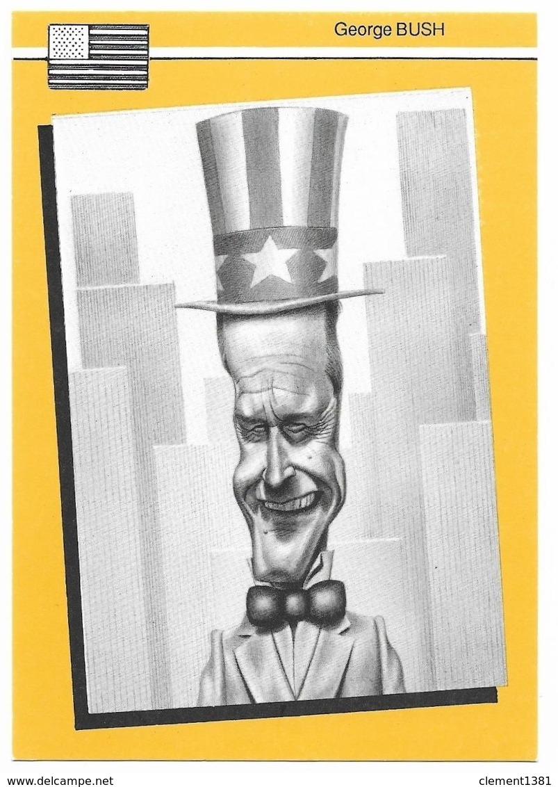 Illustrateur Bernard Veyri Caricature Politique USA Georges Bush - Veyri, Bernard