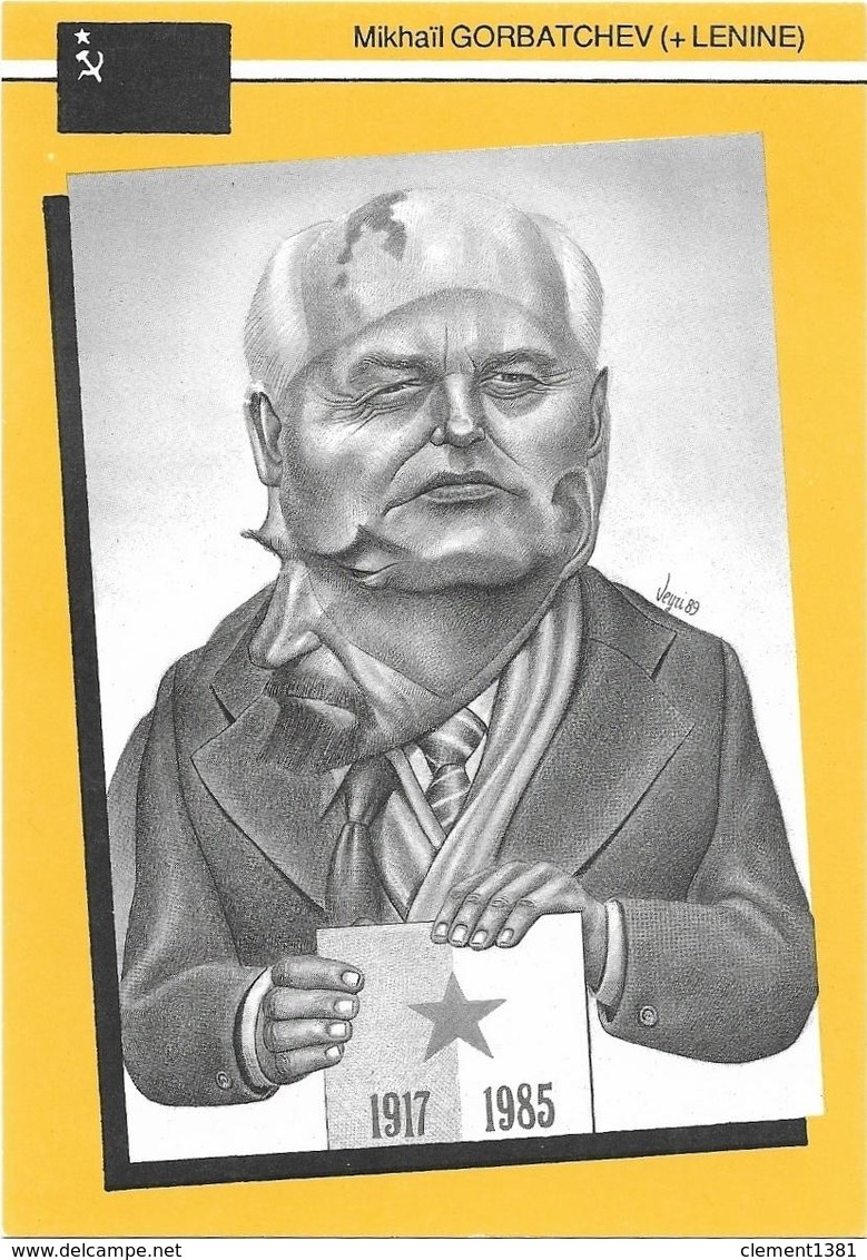 Illustrateur Bernard Veyri Caricature Politique URSS Lenine Mikhail Gorbatchev - Veyri, Bernard