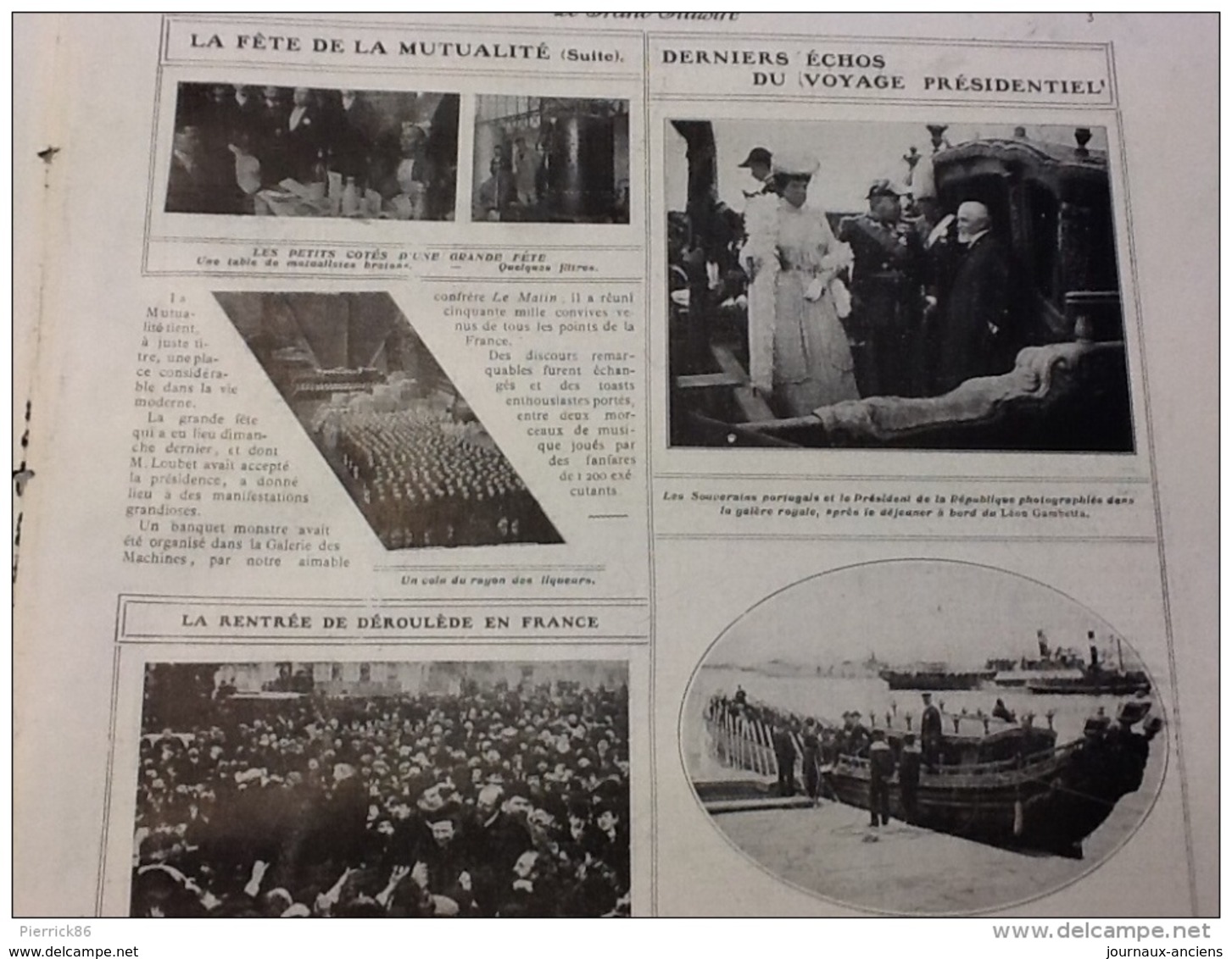 1905 LA RÉVOLUTION RUSSIE / FÊTE DE LA MUTUALITÉ / UNE PRINCESSE EN EXIL ( MALGACHE ) / LE GRAND ILLUSTRÉ - Altri & Non Classificati