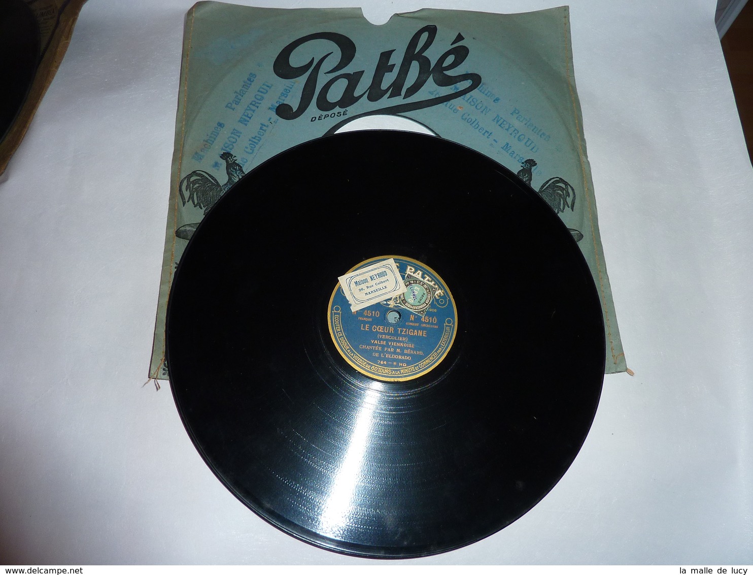 Disque 78 T Phonographe GRAMOPHONE Pathé - Bérard De L'Eldorado N° 4150 - 78 Rpm - Schellackplatten