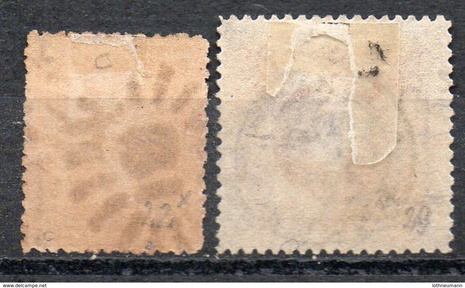 NSW 1860/72: 1 D And 1 S QV, Used; Michel Nos. 23 And 30      O - Gebraucht