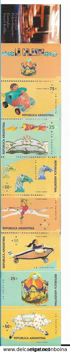 ARGENTINA 1996, LA CALESITA, CAROUSEL, TIOVIVO, BOOKLET, CHILDREN PLAYS SC 1940a - Neufs