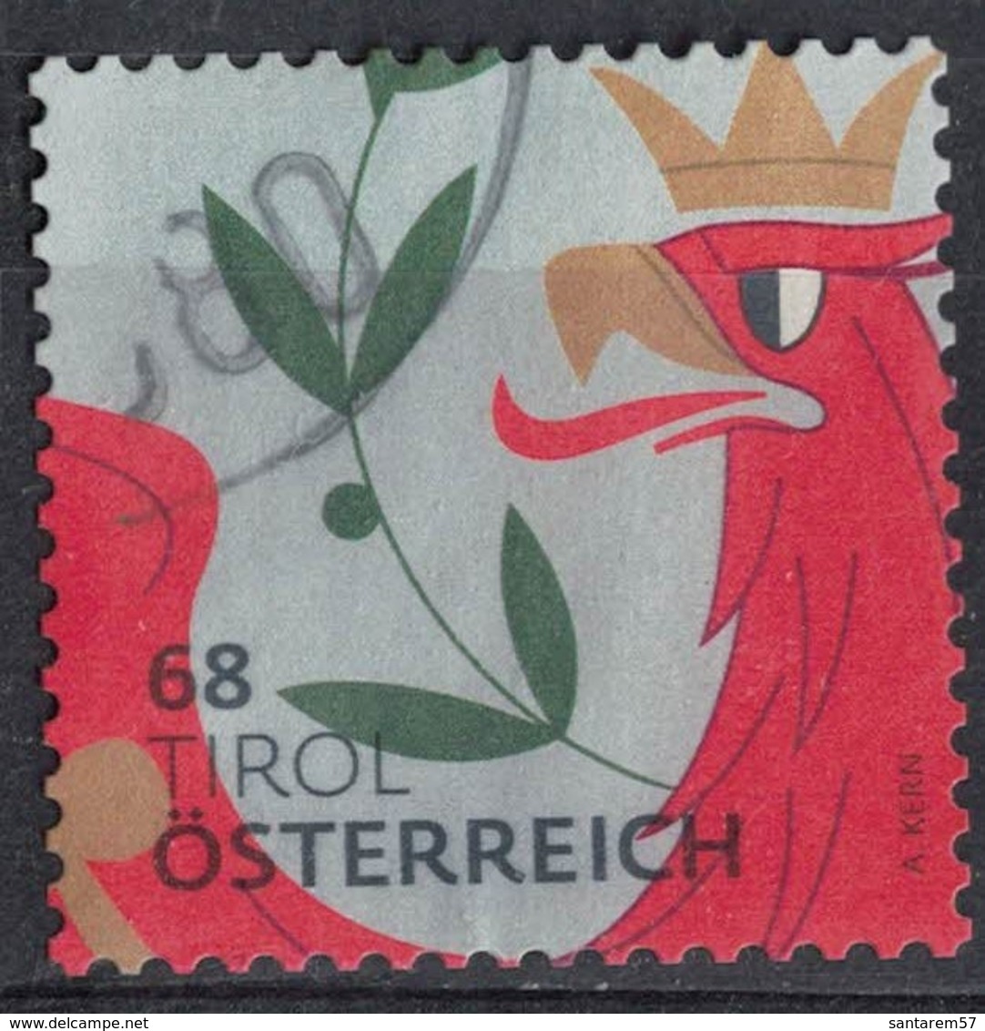 Autriche 2017 Oblitéré Used Armoiries Tirol Coat Of Armes Blason Du Tyrol - Usati