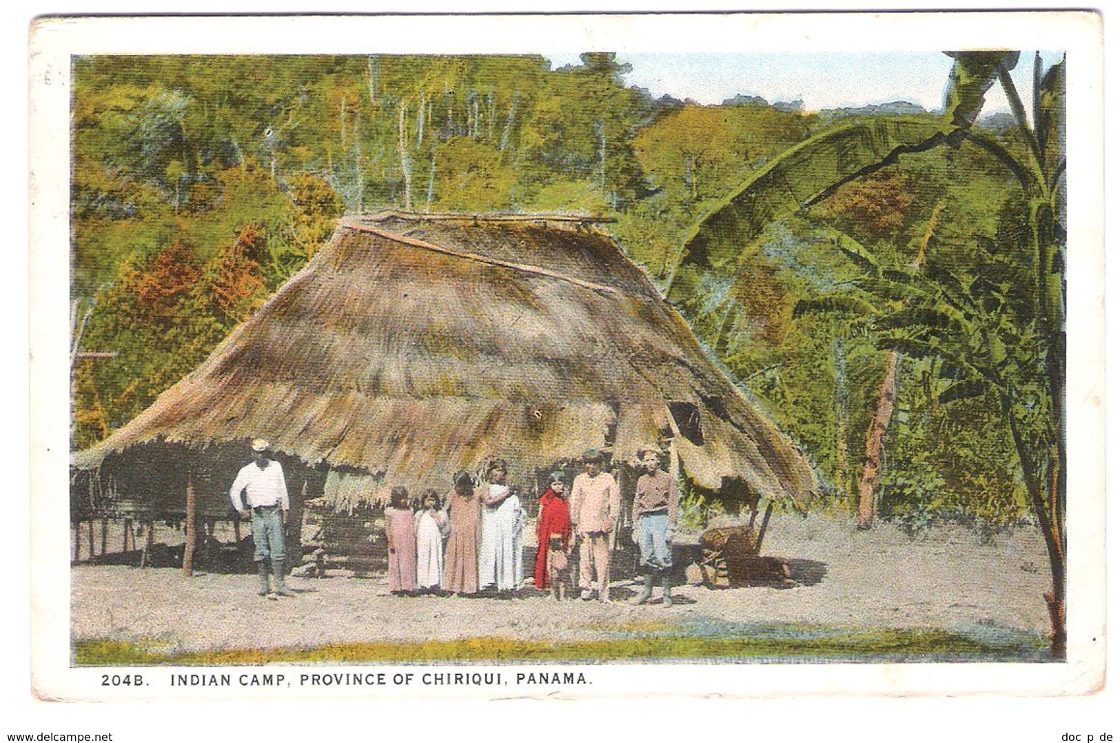 Panama - Indian Camp - Province Of Chiriqui - Old Card Posted With Stamp - 1929 - Panama