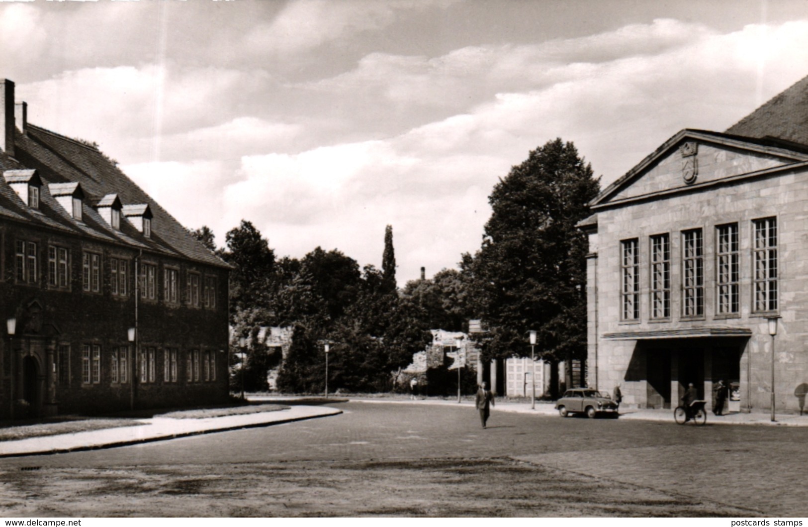 Hanau, Stadthalle Und Stadtbibliothek, Ca. 60er Jahre - Hanau