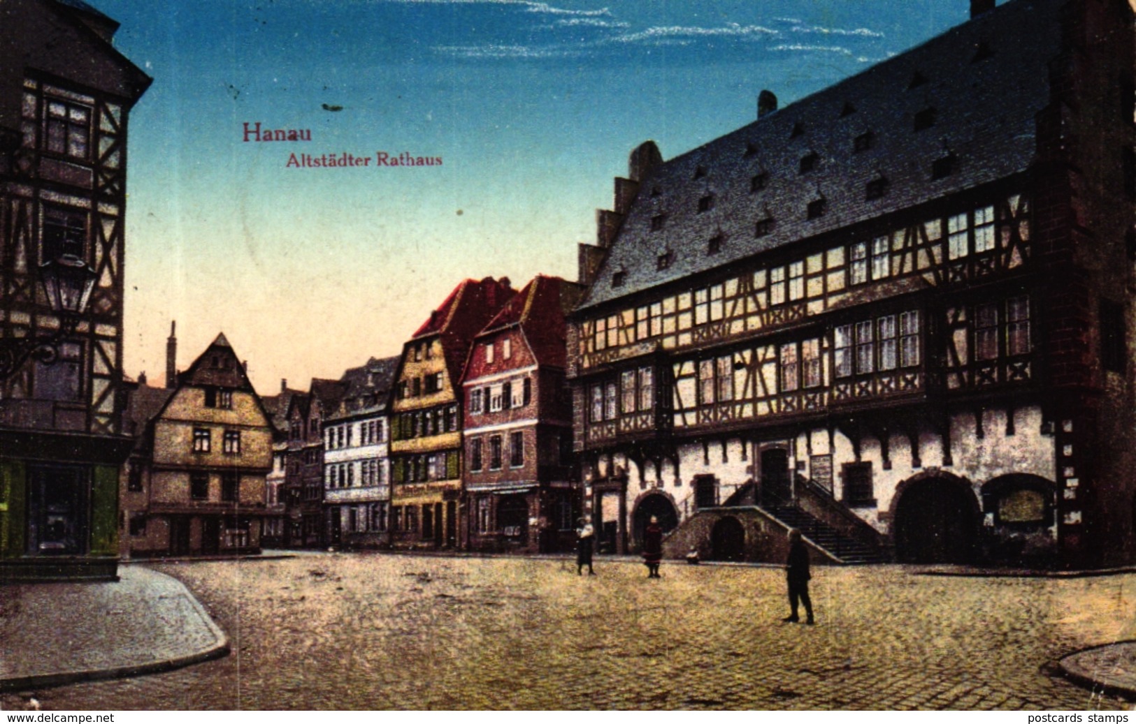 Hanau, Altstädter Rathaus, Feldpost 1918 Nach Coburg In Thüringen - Hanau