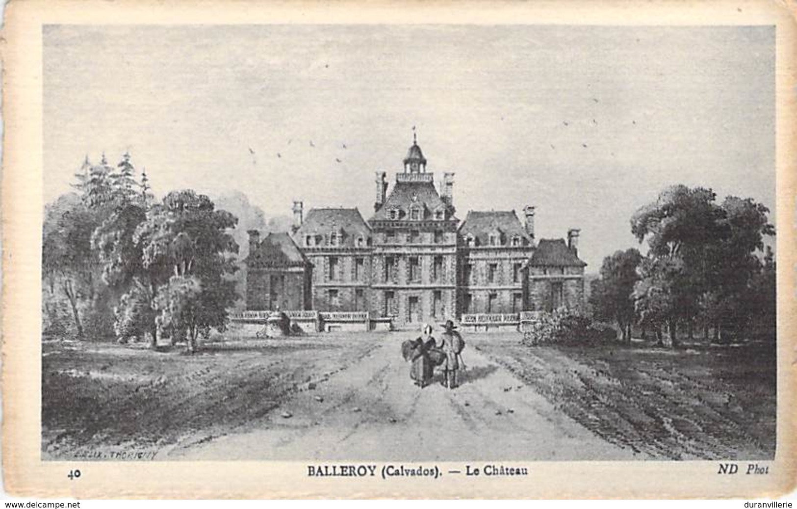 14 - Château De Balleroy. Déssin Félix Thorigny - Autres & Non Classés