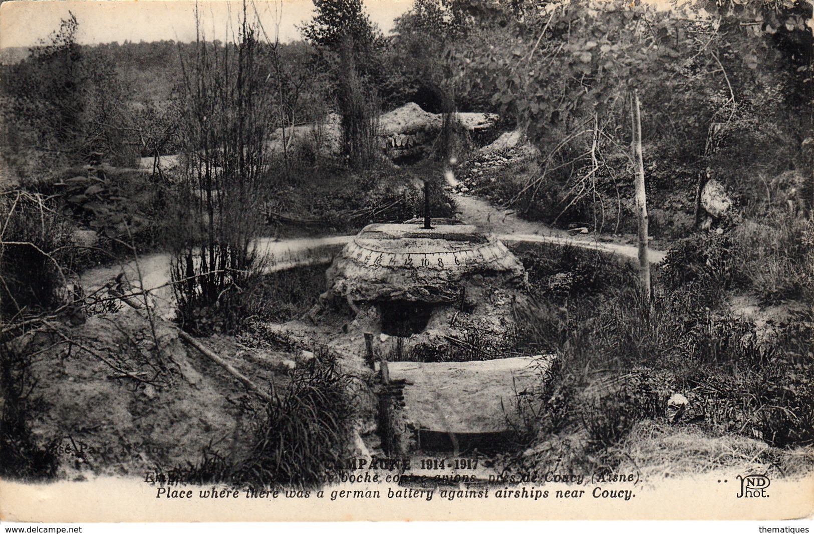 Thématiques 2018 Commémoration Fin De Guerre 1914 1918 Batterie Boche Contre Avions Pres De Couchy Aisne - Guerre 1914-18