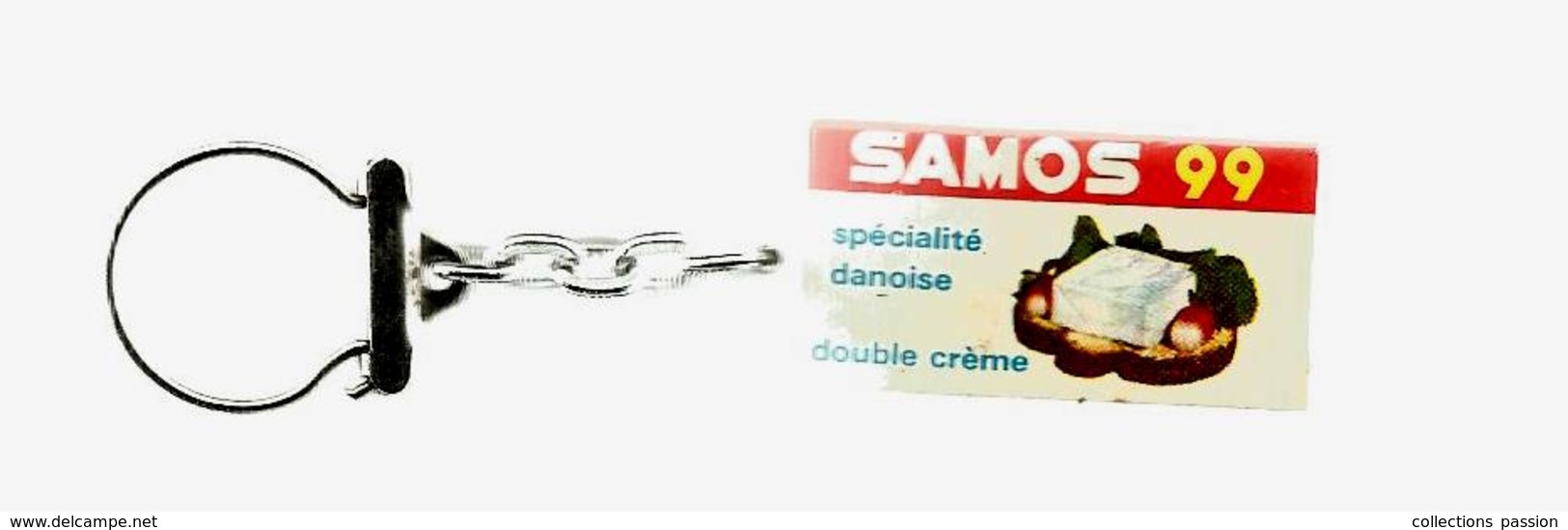 Porte Clefs, Clés , Fromage SAMOS 99 , 2 Scans ,  Frais Fr 1.95 E - Portachiavi