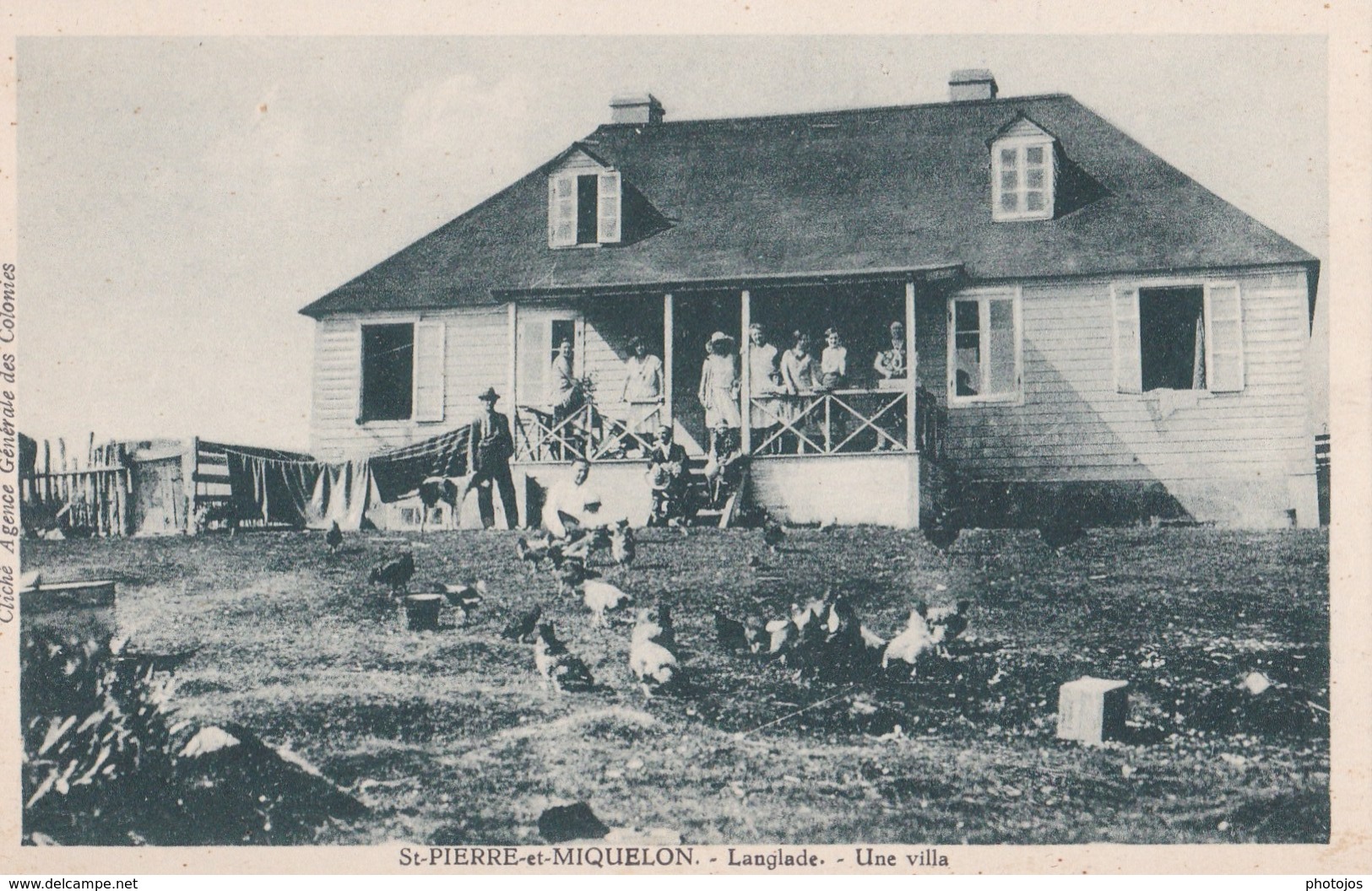 CPA : Saint-Pierre-et-Miquelon   :Langlade     Une  Villa      Agence Colonies - Saint-Pierre-et-Miquelon