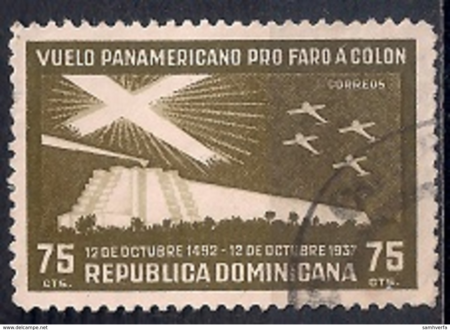 República Dominicana 1937 - Airmail - Pan-American Goodwill Flight - Dominicaine (République)