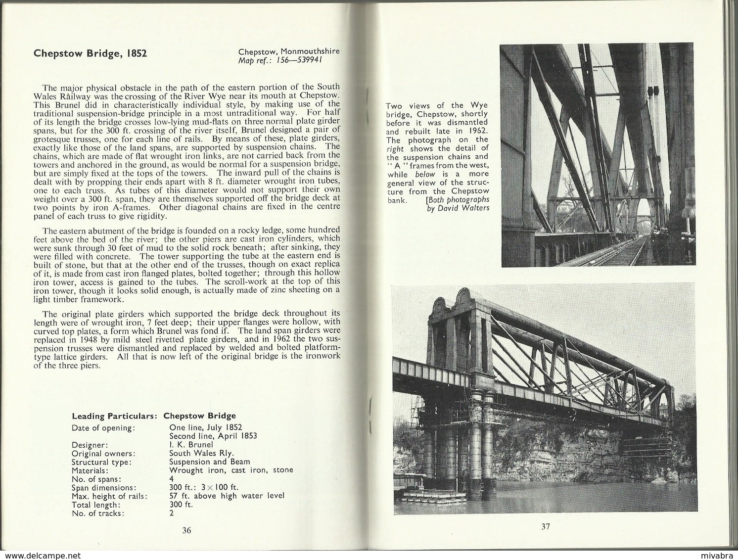 BRITISH RAILWAY BRIDGES - DAVID WALTERS - IAN ALLAN 1963 ( Railroad Chemins De Fer Eisenbahnen ) - Chemin De Fer